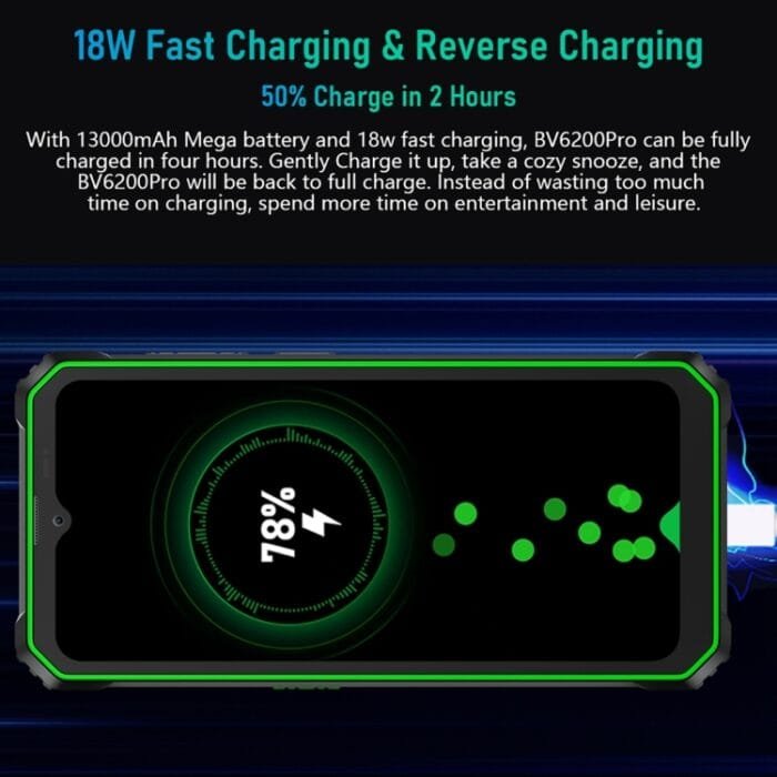Blackview BV6200 Pro, IP68/IP69K/MIL-STD-810H, 6.56 inch Android 14 MediaTek Helio P35 Octa Core, Network: 4G, OTG, NFC, 6GB+128GB - Image 14