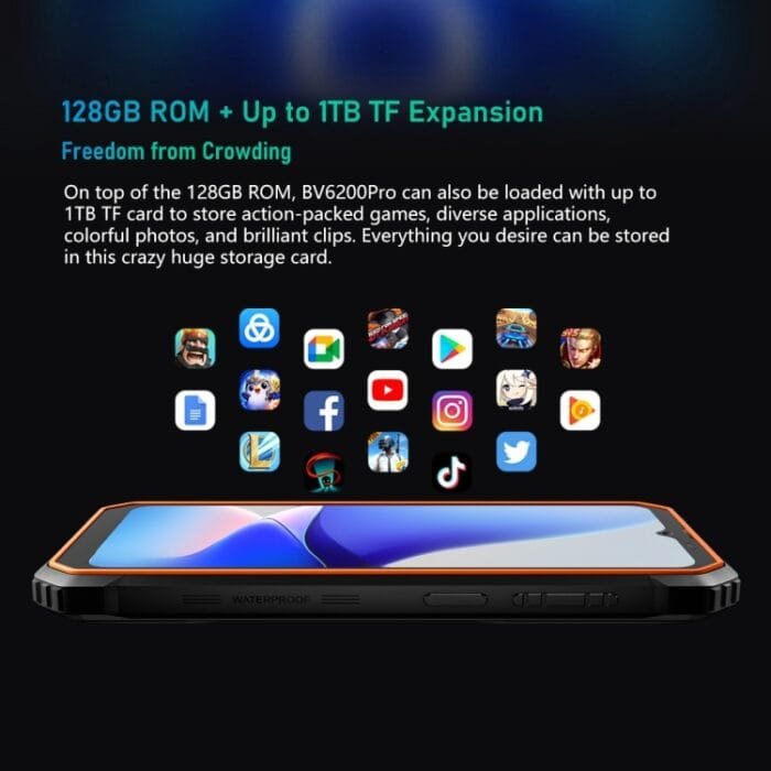 Blackview BV6200 Pro, IP68/IP69K/MIL-STD-810H, 6.56 inch Android 14 MediaTek Helio P35 Octa Core, Network: 4G, OTG, NFC, 6GB+128GB - Image 18